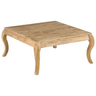 vidaXL Coffee Table 80x80x40 cm Solid Mango Wood