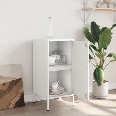 vidaXL Sideboard White 36x39x79 cm Cold-rolled Steel