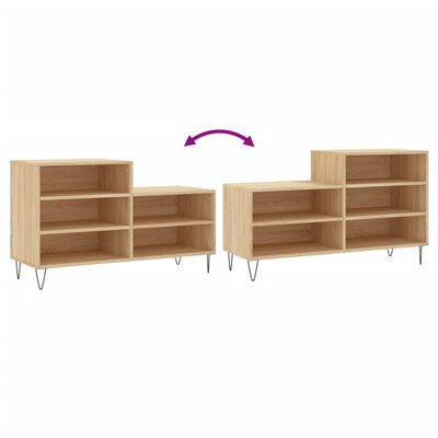 vidaXL Shoe Cabinet Sonoma Oak 102x36x60 cm Engineered Wood