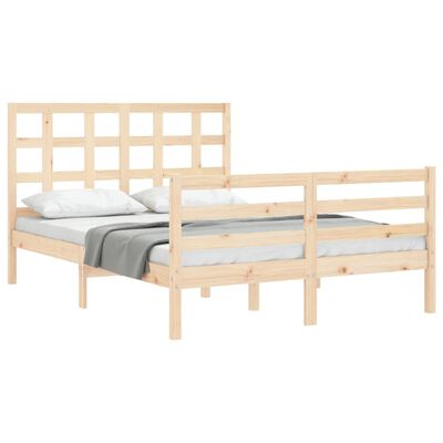 vidaXL Bed Frame without Mattress 120x200 cm Solid Wood