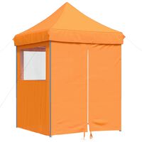 vidaXL Foldable Party Tent Pop-Up with 4 Sidewalls Orange