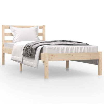 vidaXL Bed Frame without Mattress 75x190 cm Small Single