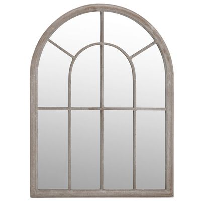 vidaXL Garden Mirror Sand 60x45 cm Iron for Outdoor Use