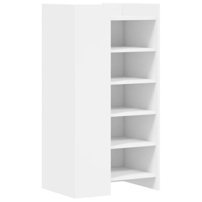 vidaXL Shoe Cabinet White 52x37.5x100 cm Engineered Wood