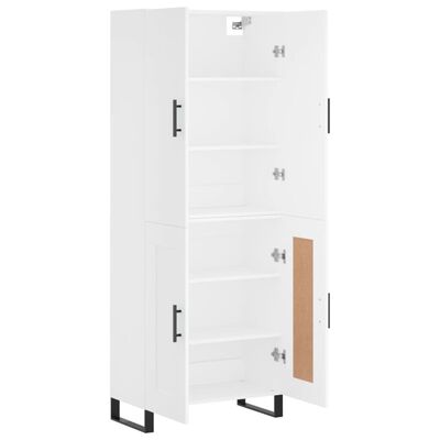 vidaXL Highboard White 69.5x34x180 cm Engineered Wood