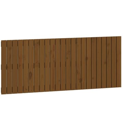 vidaXL Wall Headboard Honey Brown 147x3x60 cm Solid Wood Pine