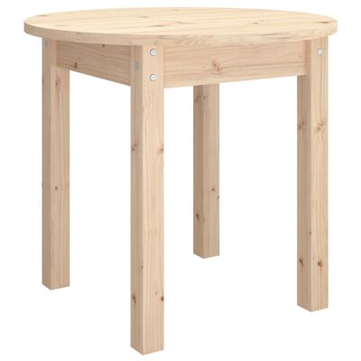 vidaXL Coffee Table Ø 45x40 cm Solid Wood Pine