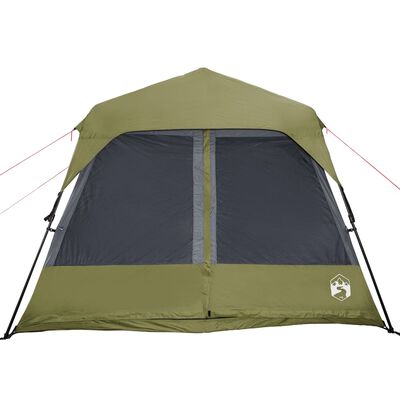 vidaXL Family Tent 9-Person Green Quick Release Waterproof