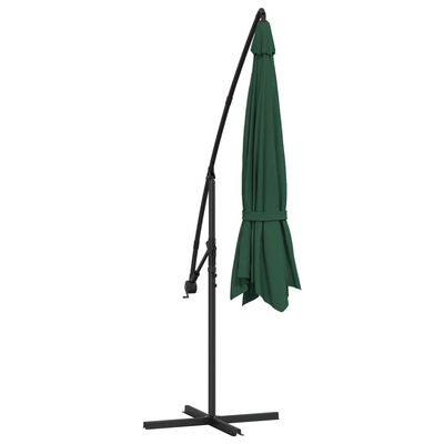 vidaXL Cantilever Garden Parasol 3.5 m Green