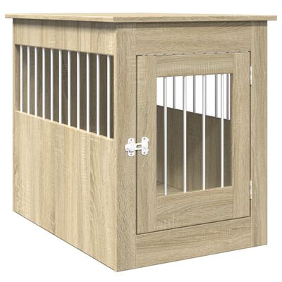 vidaXL Dog Crate Furniture Sonoma Oak 55x80x68 cm Engineered Wood