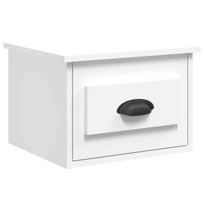 vidaXL Wall-mounted Bedside Cabinet White 41.5x36x28cm