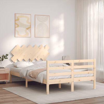 vidaXL Bed Frame without Mattress Double Solid Wood