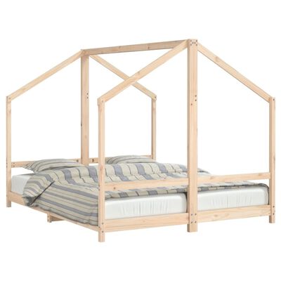 vidaXL Kids Bed Frame 2x(80x200) cm Solid Wood Pine