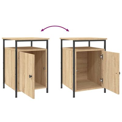 vidaXL Bedside Cabinets 2 pcs Sonoma Oak 40x42x60 cm Engineered Wood