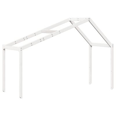 vidaXL Kids' Bed Roof White 203x80.5x142 cm Solid Wood Pine