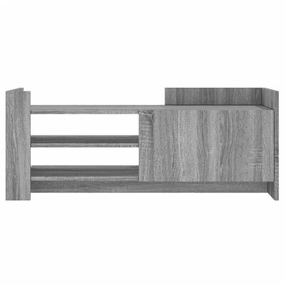 vidaXL TV Cabinet Grey Sonoma 100x35x40 cm Engineered Wood