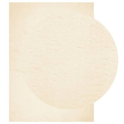 vidaXL Rug HUARTE Short Pile Soft and Washable Cream 120x170 cm