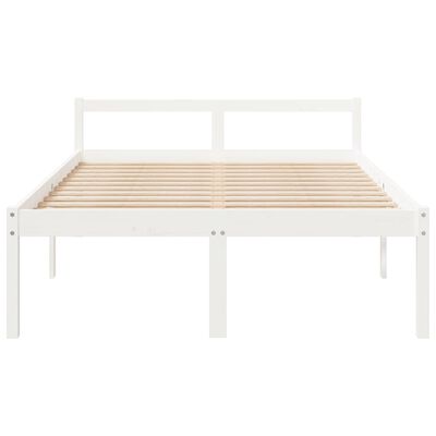 vidaXL Senior Bed without Mattress White 120x200 cm Solid Wood Pine