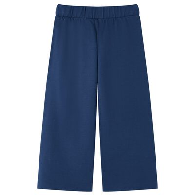 Kids' Pants with Wide Legs Navy 140