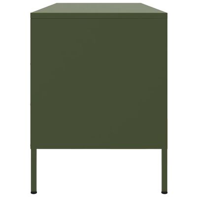 vidaXL TV Cabinet Olive Green 100.5x39x50.5 cm Steel