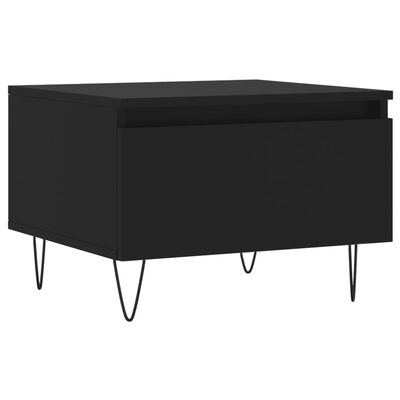 vidaXL Coffee Table Black 50x46x35 cm Engineered Wood