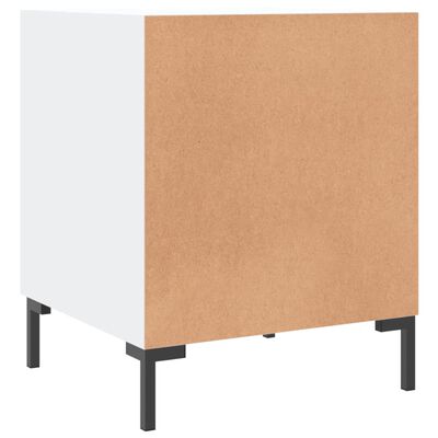 vidaXL Bedside Cabinets 2 pcs White 40x40x50 cm Engineered Wood