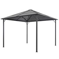 vidaXL Gazebo with Roof Aluminium 3x3 m Anthracite