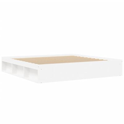 vidaXL Bed Frame without Mattress White 200x200 cm