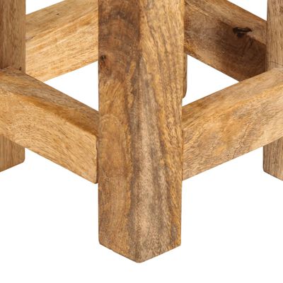 vidaXL Nesting Side Tables 3 pcs Solid Rough Wood Mango