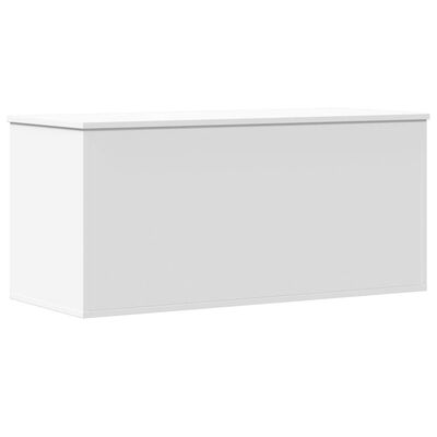 vidaXL Storage Box White 100x42x46 cm Engineered Wood