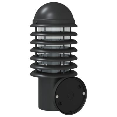 vidaXL Outdoor Wall Light Black Stainless Steel