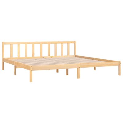 vidaXL Bed Frame without Mattress Solid Wood 200x200 cm