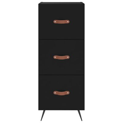 vidaXL Highboard Black 34.5x34x180 cm Engineered Wood