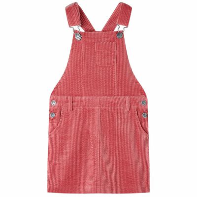 Kids' Overall Dress Corduroy Pink 116