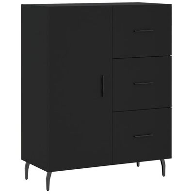 vidaXL Highboard Black 69.5x34x180 cm Engineered Wood