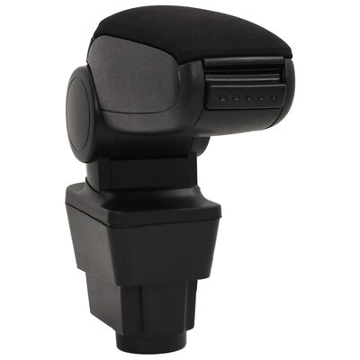 vidaXL Car Armrest Black 11x35x(32-49) cm ABS