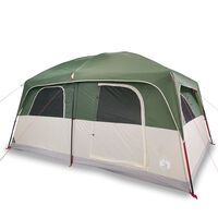 vidaXL Family Tent Cabin 10-Person Green Waterproof