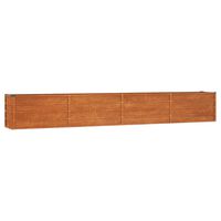 vidaXL Garden Raised Bed Rusty 320x40x45 cm Corten Steel