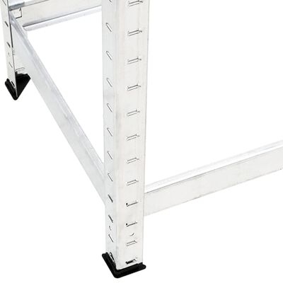 vidaXL 2-Layer Tire Rack 3 pcs Silver 110x40x110 cm Steel