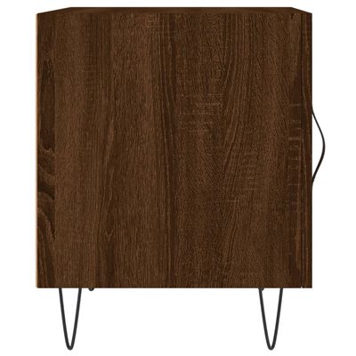 vidaXL Bedside Cabinet Brown Oak 40x40x50 cm Engineered Wood