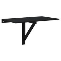 vidaXL Folding Wall Table Black 100x60x56 cm Engineered Wood