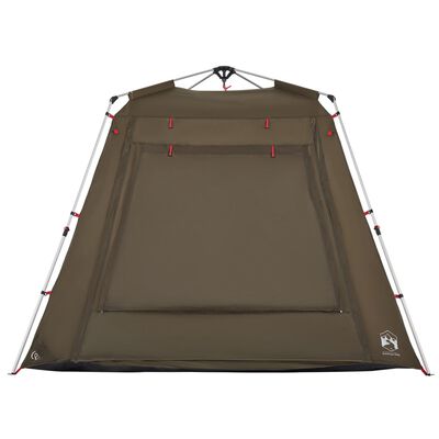vidaXL Fishing Tent 4-Person Olive Green Quick Release