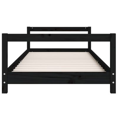 vidaXL Kids Bed Frame Black 80x160 cm Solid Wood Pine