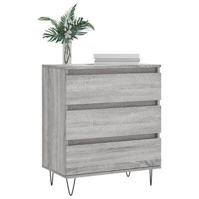 vidaXL Sideboard Grey Sonoma 60x35x70 cm Engineered Wood