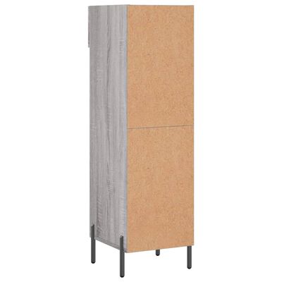 vidaXL Shoe Cabinet Grey Sonoma 30x35x105 cm Engineered Wood