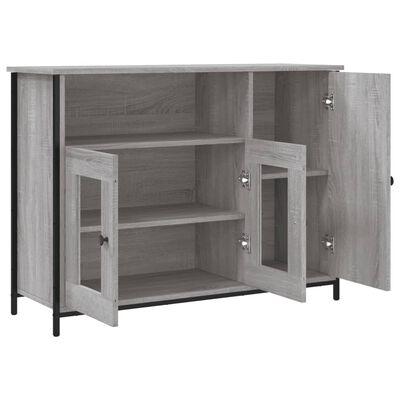 vidaXL Sideboard Grey Sonoma 100x35x75 cm Engineered Wood