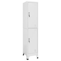 vidaXL Locker Cabinet with 2 Compartments 38x45x180 cm