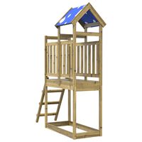 vidaXL Play Tower with Ladder 110.5x52.5x215 cm Impregnated Wood Pine