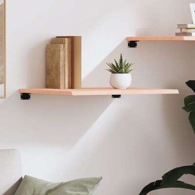 vidaXL Wall Shelf 60x60x2 cm Untreated Solid Wood Oak