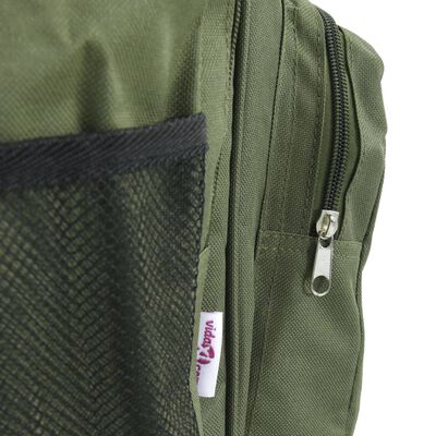 vidaXL Fishing Bag Waterproof Dark Green Oxford Fabric